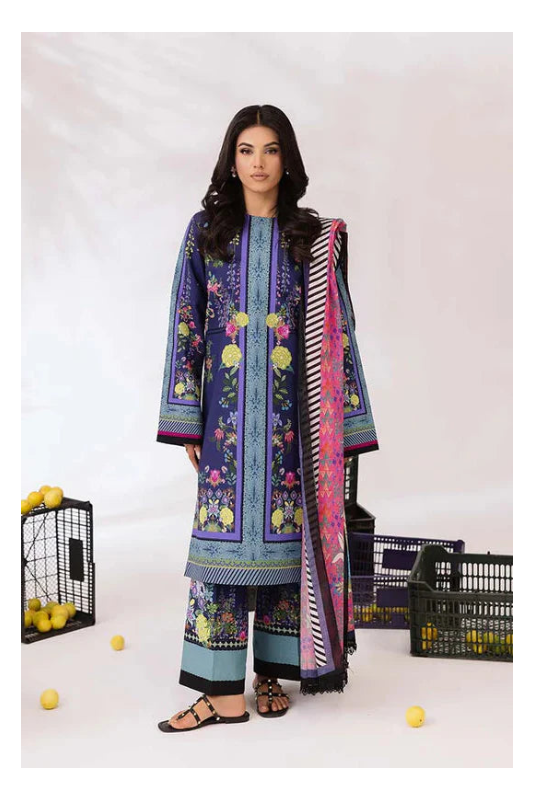 Its 3 piece unstitched Lawn Printed Dress IR-38