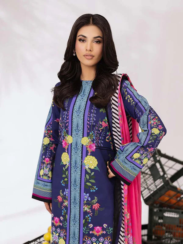 Its 3 piece unstitched Lawn Printed Dress IR-38