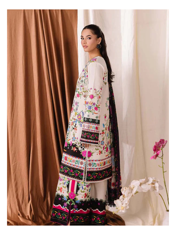 Its 3 piece unstitched Lawn Printed Dress IR-30