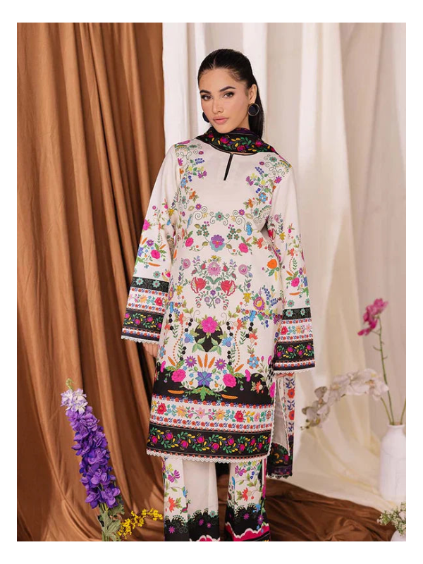 Its 3 piece unstitched Lawn Printed Dress IR-30