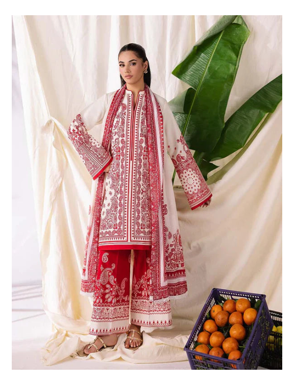 Its 3 piece unstitched Lawn Printed Dress IR-29