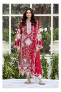Its 3 piece unstitched Lawn Embroidered Dress IR-14