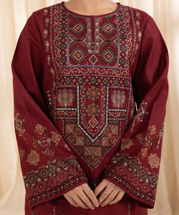 Its 3 Piece Unstitched Embroidered Lawn Dress IR-11