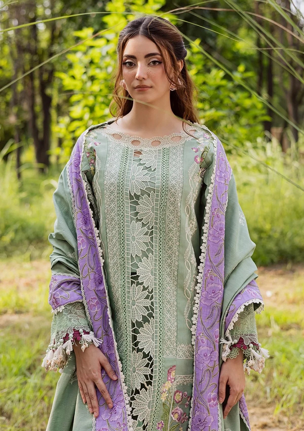 Its 3 Piece Unstitched Embroidered Lawn Dress IR-07
