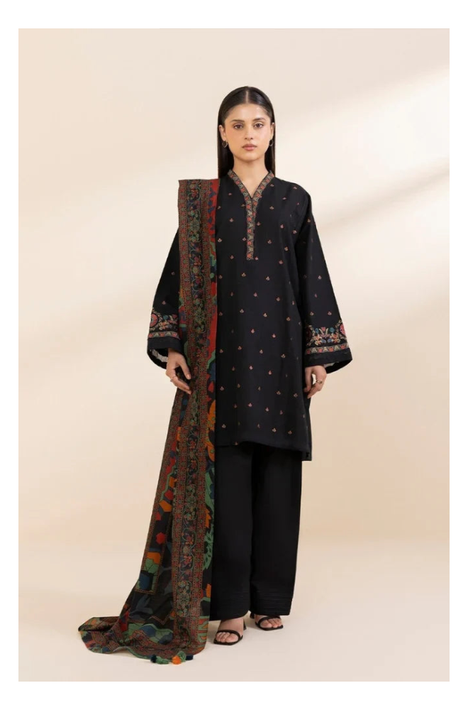Its 3 piece unstitched Lawn Embroidered Dress IR-22