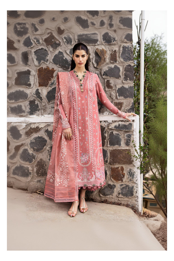 Its 3 Piece Unstitched Embroidered Lawn Dress IR-05