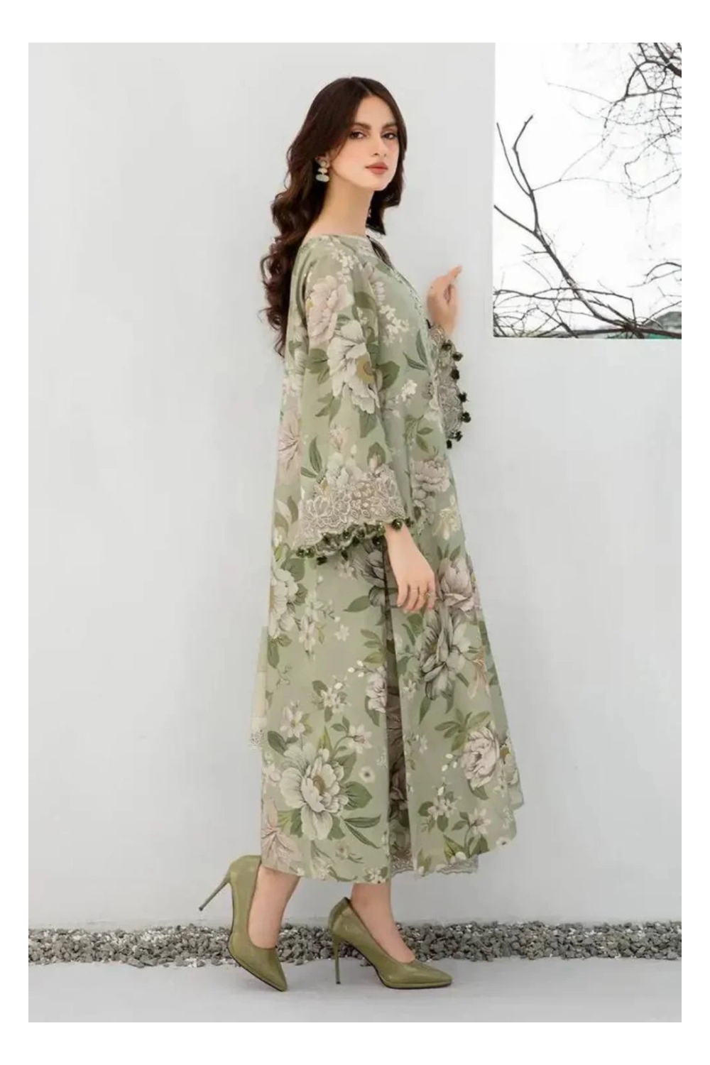 Its 3 piece unstitched Lawn Printed Dress IR-33