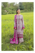Its 3 piece unstitched Lawn Embroidered Dress IR-26