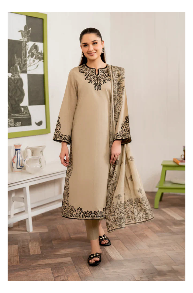 Its 3 Piece Unstitched Embroidered Law Dress IR-01