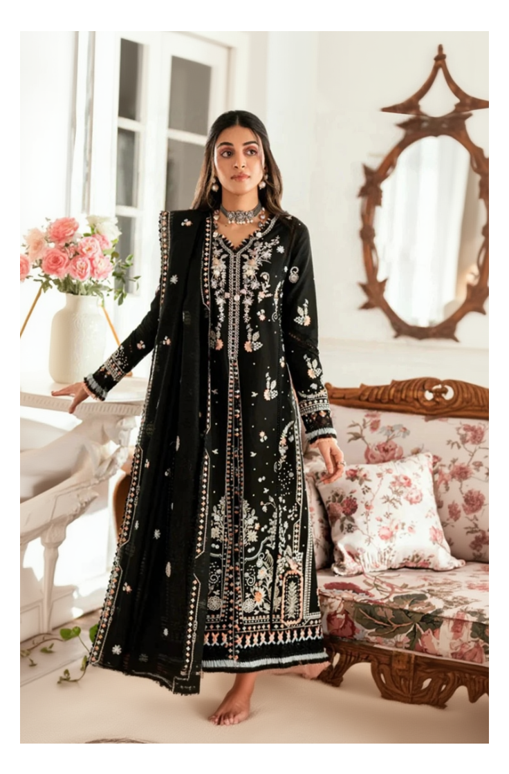 Its 3 Piece Unstitched Embroidered Law Dress IR-17