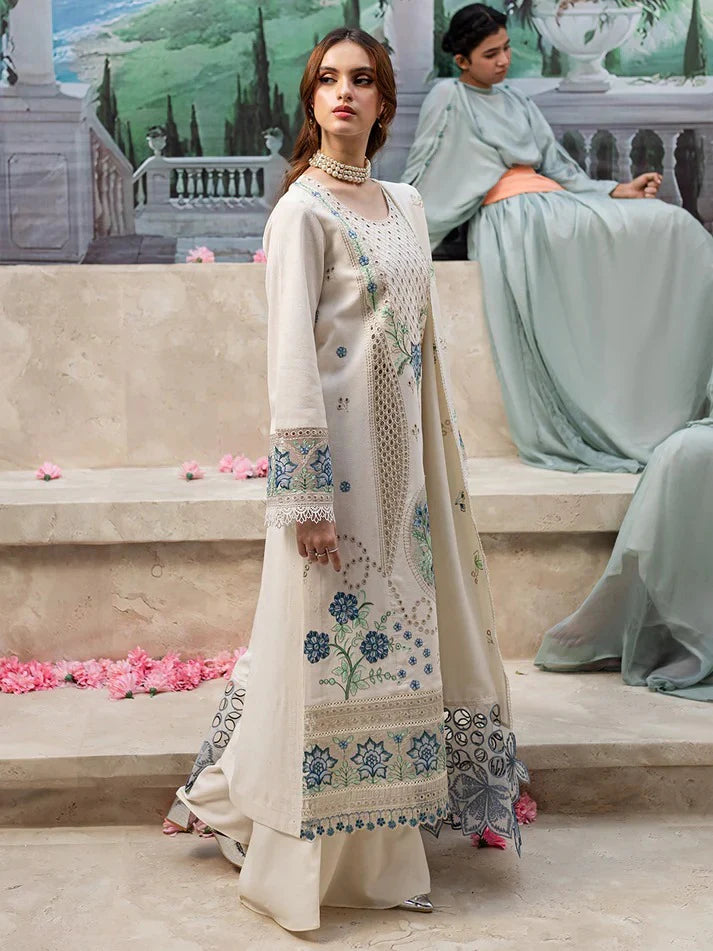 Its 3 Piece Unstitched Chikenkari Embroidered Lawn Dress IR-09