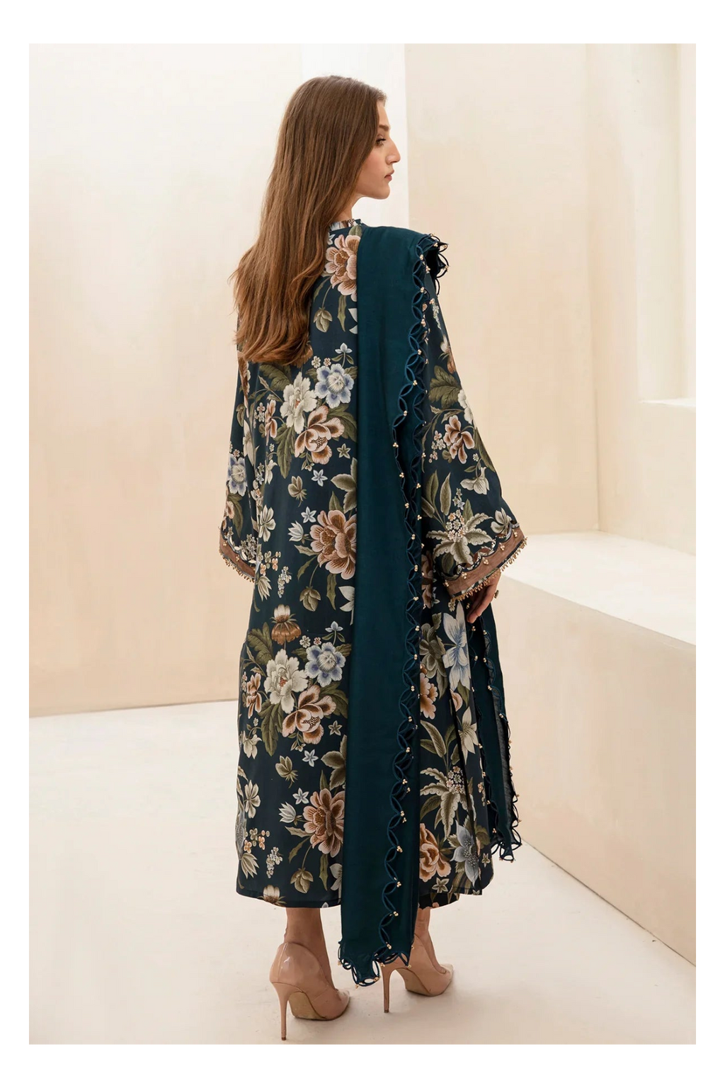 Its 3 piece unstitched Lawn Printed Dress IR-34