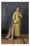 Its 3 piece unstitched Lawn Embroidered Dress IR-51