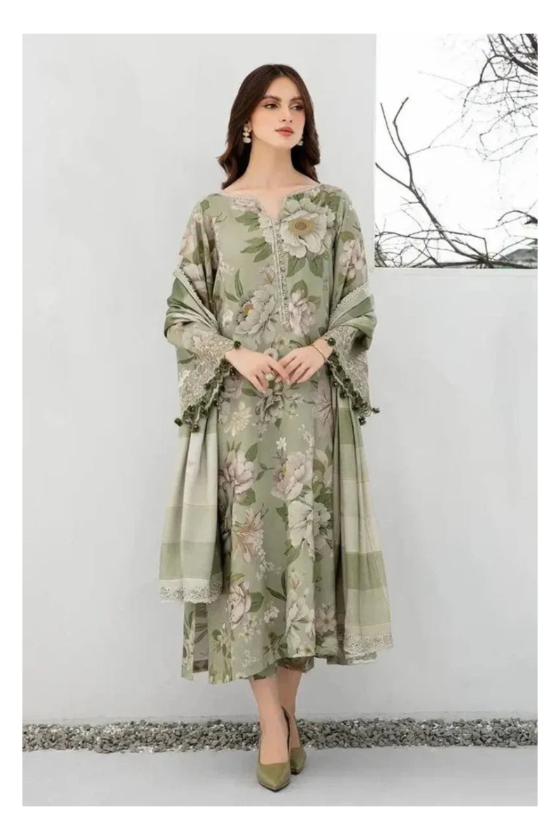 Its 3 piece unstitched Lawn Printed Dress IR-33