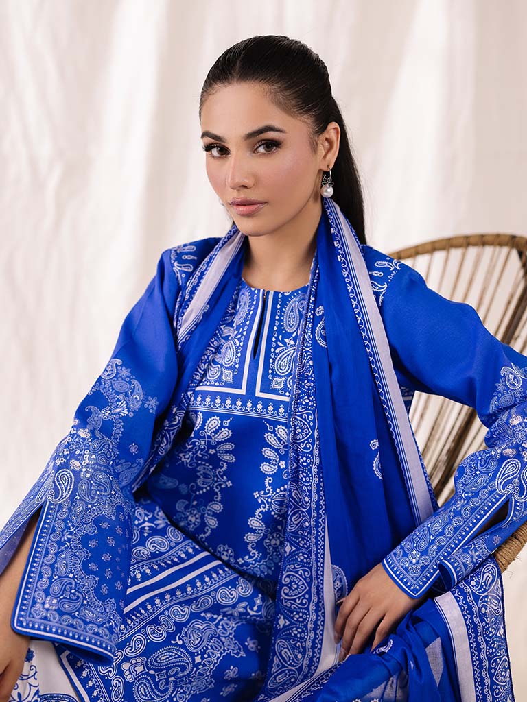Its 3 piece unstitched Lawn Printed Dress IR-31