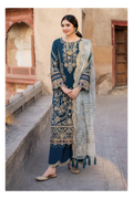 Its 3 piece unstitched Lawn Embroidered Dress IR-25
