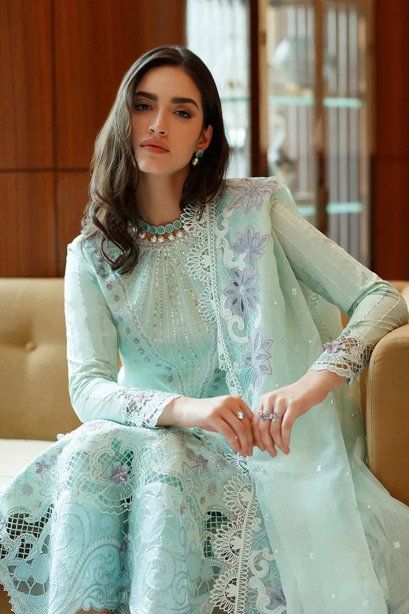 Its 3 piece unstitched Lawn Embroidered Dress IR-20