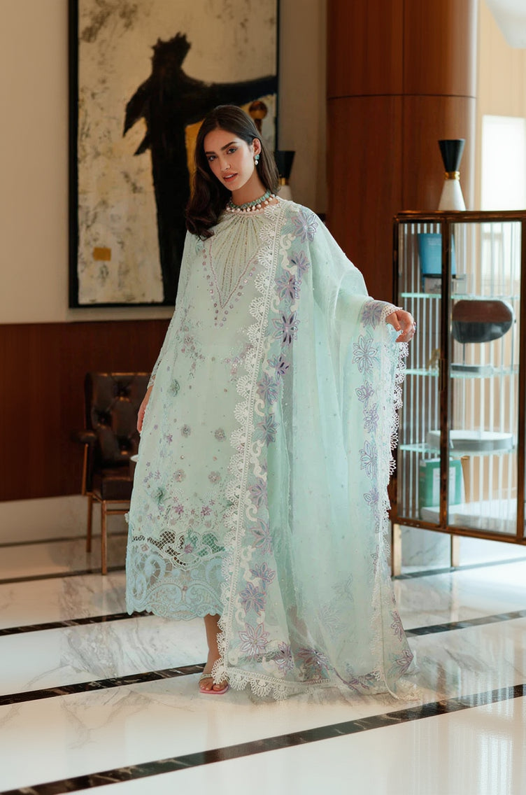 Its 3 piece unstitched Lawn Embroidered Dress IR-20