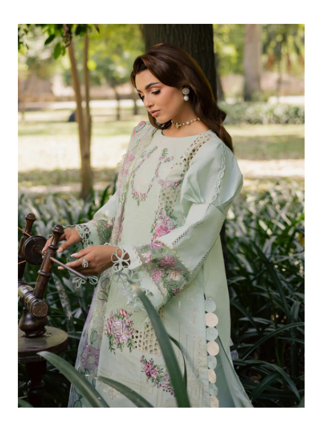 Its 3 Piece Unstitched Embroidered Lawn Dress IR-04