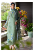 Its 3 Piece Unstitched Organza Lawn Inner Embroidered Dress IR-46