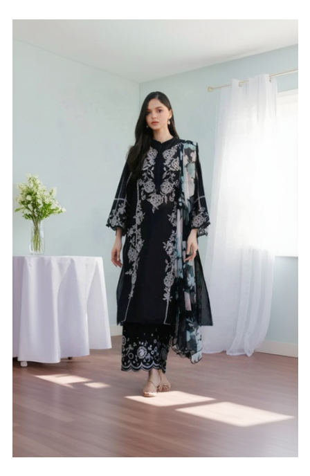 Its 3 Piece Unstitched Embroidered Lawn Dress IR-16