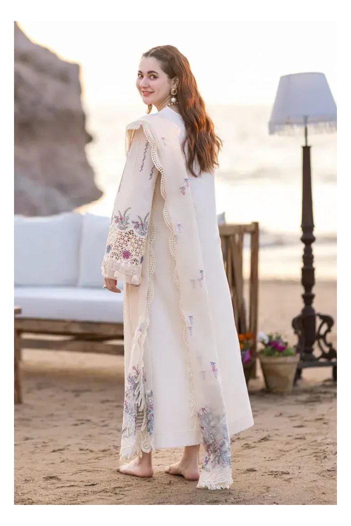 Its 3 Piece Unstitched Chickenkari Embroidered Lawn Dress IR-03